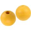 SKISUNO 2 Pezzi Galleggiante PVC per Rete da Pesca e Corda, Giallo | Struttura Idrodinamica, Galleggiamento Stabile e Resistenza Uv, per Acque Non Salate e Salate