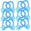 ibasenice 20 Pezzi Clip Nasali per Nuoto in Silicone Blu per Adulti, Protezione Nasale Confortevole per Sport Acquatici e Immersioni