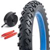 FengCan Pneumatici per bicicletta da 14 x 2,125, 57-254, di alta qualità, pieghevoli, con camera d'aria da 14 x 1,75/2,125, valvola Schrader da 32 mm, adatto per 14 x 2,125 Gravel/Mountain/City/bici