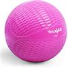 Yes4All Palla da pilates con sabbia naturale (impugnatura diamantata/liscia) 11,5 cm - 20 cm, morbida palla medica ponderata per pilates, yoga e fitness