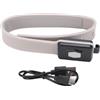Mavaol Fascia da Braccio COB Lampada da Corsa Ricaricabile Fascia da Braccio illuminata a LED per Corsa Notturna Camminata Ciclismo Escursionismo Silicone Regolabile Grigio