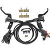 Generic Tamburo Freno per Bicicletta M6100 a 2 pistoncini, Freno M6120 a 4 pistoncini, Freno a Disco Idraulico per MTB, MTB BR BL-M6100, Freno per Biciclette, Tamburo Freno Posteriore