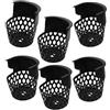 GATHINESS 6 Pezzi Pool Pockets Replacement, Biliard Net Bag, Drop Pockets in PVC Nero 16,00x14,00x11,00 Cm per Tavolo da Biliardo,