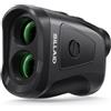 SILLAID Telemetro da golf con interruttore inclinato, telemetro da 1200 m, con vibrazione Pin Lock, telemetro magnetico da golf, ingrandimento 7x, ricaricabile USB C, impermeabile IP54 (nero)