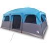 RJPLMFV Tenda Familiare 10 Persone Blu Impermeabile Poliestere