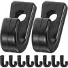 TOPPERFUN 10 Pezzi Gancio a J per Kayak e Barca Nero Abs, Accessorio Outdoor