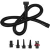GALPADA Kit Tubo Gonfiatore Kayak, Adattatore Pompa Aria per Kayak e Tavola SUP Gonfiabile, PVC Nero, Portatile, per Barca Gonfiabile, attività All'aperto e Laghi
