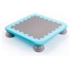 LOVIVER Trampolino per Bambini Trampolino Quadrato Mini Trampolino Palestra Gioco Tappeto Elastico a Profilo Ribassato in PVC EVA Struttura Stabile Adatto per, Blu, Tappeto Elastico Blu Maca