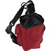 CANIGHT Borsa Magnesite Arrampicata Tasche con Cerniera Chalk Bag Bouldering Oxford Rosso, Chiusura Regolabile per Arrampicata e Allenamento in Palestra
