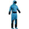 KQFCAZRE Muta Stagna Impermeabile Tuta Subacquea Abito da Immersione Completo Tuta Antivento con Cappuccio Tessuto in Poliestere E Nylon Tasca Pettorale Adatta, Blu, M