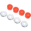 Gadpiparty 8 Pezzi Boccole di Stabilità per Pattini Rotelle in PVC Rosso 95a Durezza con Protezione Antiurto e Assorbimento Vibrazioni per Pattini a Rotelle e Skateboard
