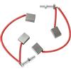 GTYLF 103347301 Coppia spazzole Carbone Ricambio per avviamento, Set spazzole per generatore avviamento per Carrello da Golf con terminali in Metallo per Servizio spazzole usurate