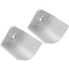 XUMIUZIY Tappo Angolare per Pontone in Alluminio per Coperta di Barche, Angolo Arrotondato a 90°, 3-3/4-13/16 Pollici H, -1/4-5/16 Pollici W
