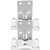 Alipis Staffa di Supporto per Tavolo Rimovibile, Asta di Supporto Tavolo Staccabile, Acciaio Inossidabile 304, Argento, Fori 69,3/34,6/31,6/25mm, per Tavoli e Mensole su Yacht e Camper