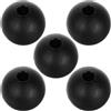 OFFSCH Terminali in Nailon Nero per Accessori Fitness, Stopper per Cavo Palestra 5 Pezzi Ideali per Home Gym Multifunzione e Fissaggi Fai da Te