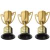 LALAFINA Mini Trofei in Plastica Oro 3 Pezzi per Coppe Piccole Premiazioni, Eventi Sportivi e Bomboniere Riutilizzabili Riutilizzabile