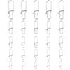 NAMOARLY 50 Pezzi Connettore per Esche da Pesca in Acciaio Inossidabile Design a Chiusura Rapida e Resistenza Fino a 38kg per Pesca in Mare e Spinning