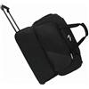 MotiveTech Borsa da Viaggio Sportiva Trolley Borsone Strutturato con Ruote Contenitore Attrezzatura Sacca Palestra in Tessuto Oxford con Manico in Metallo