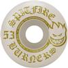 Spitfire Wheels Spitfire - Bruciatore per ruote da skateboard, 53 mm, 99 A, colore: bianco/oro