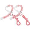 CRAFTHROU Contatore Colpi Golf a Braccialetto Rosa in Plastica Perline