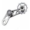 predolo Tendicaten Tenditore Catena Guida Catena Accessorio Trasmissione Compatto in Lega di Alluminio per Minimizzare Allentamenti Adatto Pieghevoli E, Argento