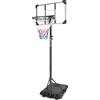 kowdom Canestro da basket con supporto, regolabile in altezza, 170-213 cm, supporto mobile con backboard, ruote, base riempibile e supporto triangolare, per interni ed esterni, per adolescenti e adulti