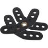 Alipis 3 Pezzi Arco di Tiro con Arco Cinturino da Polso in Pelle con Occhiello in Metallo Nero Pu Leather Ricurvo e Compound Caccia All'aperto