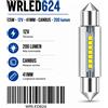WROOM WRLED624 Lampadina LED C5W a Siluro 41 mm 12V 300 Lumen CANbus per Luci Targa e Abitacolo