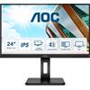 AOC P2 Q24P2Q Monitor PC 60,5 cm (23.8") 2560 x 1440 Pixel Quad HD LED Nero