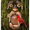 Tree Poetry Decorazione per esterni con facce di albero, decorazione per alberi, decorazioni per alberi all'aperto, mangiatoie per uccelli uniche per esterni e interni, arte dell'albero del vecchio uomo