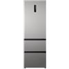 Wolkenstein Frigorifero congelatore WFD400ENFDDIX | Dark Inox Design | capacità utile 401 litri