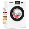 Exquisit Lavatrice WA9214-340A, colore bianco, capacità 9 kg, classe di efficienza energetica A, 16 programmi di lavaggio, sicurezza per bambini, preselezione orario di inizio
