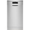 AEG Lavastoviglie piccolo AirDry FFB73527ZM, 45 cm, libero installazione, 10 posate, braccio sprinkler satellite, SoftSpikes, motore Inverter, display, 9 programmi a 4 temperature, 45 dB(A), inox