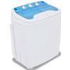 Generic Mini Lavatrice a Doppia Vasca da 5,6 Kg (Blue and white #01)