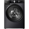 Hisense WF3S1043BB3 - Lavatrice con funzione vapore, 10,5 KG-1400 U-Min-ConnectLife16, programma anti-allergia per bambini, lavaggio automatico QuickWash 15 min-piumino Eco 40-60°C-EEK: A-20% nero