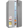 Exquisit Side by Side SBS560-050D inoxlook, volume 562 l, compressore inverter, frigorifero Side by Side by Side Frigorifero NoFrost, congelamento rapido