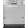 Exquisit Lavastoviglie EGSP1012-EB-030E inox lavastoviglie 60 cm parzialmente integrata lavastoviglie da incasso 12 controsoffitto in acciaio inox