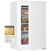 Exquisit Congelatore da incasso EGS101-080E | volume 77 l | congelatore da incasso alto 87 cm | fermo porta sostituibile | bianco