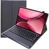 FIABANO Custodia folio con tastiera Bluetooth rimovibile per Oppo Pad 5 Matte Display Edition (12,1 pollici) / Oppo Pad Air 5 (12,1 pollici)