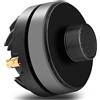 Pyle PDS122, Tweeter da 3,8 cm, potenza 500 watt picco/250 watt RMS, altoparlante audio con bobina vocale piatta in alluminio, frequenza 1,5 kHz-20 kHz, 95 dB, 8 Ohm, colore: nero