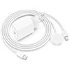 Cionum Cavo di ricarica per Apple Watch e iPhone, 2 in 1, 20 W, USB C, caricatore rapido con magnete iWatch, 2 m, per Apple Watch Series 11/10/9/8/7/6/SE/5/4/3/Ultra, iPhone 14/13/12/11/XR