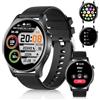 Tulbeys Smart Watch per uomo e donna con chiamata Bluetooth, display AMOLED da 1,4 pollici, quadrante fai da te, orologio fitness con cardiofrequenzimetro/sonno, modalità sport 107+, orologio