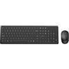 Triadyn PLEIONE - Kit tastiera wireless CRESSIDA + VEGA 1600 DPI mouse, 2,4 GHz, USB, nero - QWERTY, 12 tasti funzione