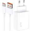 Maoggha Caricatore rapido da 67 W con cavo USB-C da 6 A, compatibile con 15, 14, 13T Lite, 12 12T, Note 14Pro 14Pro+ 5G, 13 Pro 13Pro+, 12 12Pro, A5, A3, 14C, 13C, Poco F7 Ultra Pro, X7