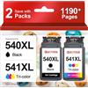 BAOYAN 540XL 541XL Cartucce compatibili per Canon 540 541 XL Multipack PG-540 CL-541 per Canon Pixma TS5150 TS5151 MG3650S MG3650 MG3150 MG3250 MG3550 MG3600 (nero/colore, confezione da 2)