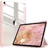 FINTIE Cover per iPad Air 13 Pollici M4/M3/M2 (2026/2025/2024) | con Portapenne - Sottile Leggero Trasparente Custodia Posteriore con Bordo in TPU Morbido, Oro rosa