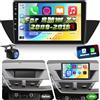NHOPEEW 2G+64G Android Autoradio per BMW X1 2009-2016- Senza fili Carplay e Android Auto - 10 pollici Android Stereo con WiFi EQ GPS Mirror Link FM RDS + Telecamera posteriore