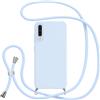 Jrkvniv Cover con Cordino per Samsung Galaxy A50/A30S/A50s,Blu