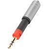 Jenivaint Adattatore da 2,5 Mm a 3,5 Mm Convertitore in Metallo Adattatore per Cuffie Plug and Play per Utenti ATH M40X M50X M60X M70X e HD518 HD558 HD598
