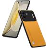 HULLIN Custodia Compatibile Con NothingPhone (2A) / NothingPhone (2A) Plus (6.7), Cover Protettiva Pelle PU - Giallo